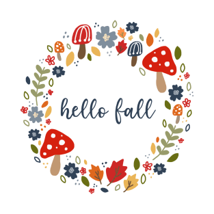 Hello Fall Wreath T-Shirt