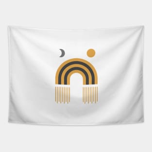 Moon & Sun - Mid Century Modern Tapestry