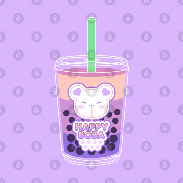 Happy Boba Tea by gabdoesdesign