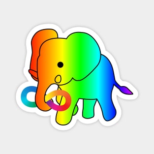 Baby Elephant Autism Acceptance Magnet