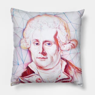 Louis Antoine Portrait | Louis Antoine Artwork | Line Art Pillow