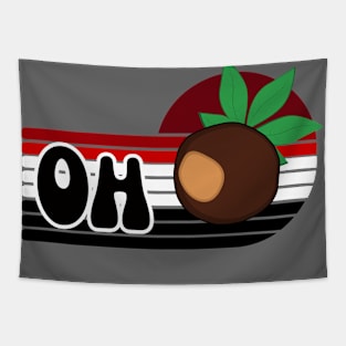 Ohio Buckeye Vintage Tapestry