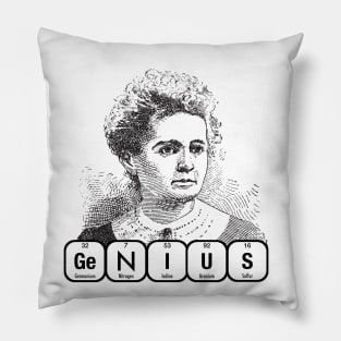 GENIUS Marie Curie Pillow