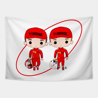 Charles Leclerc & Sebastian Vettel Tapestry