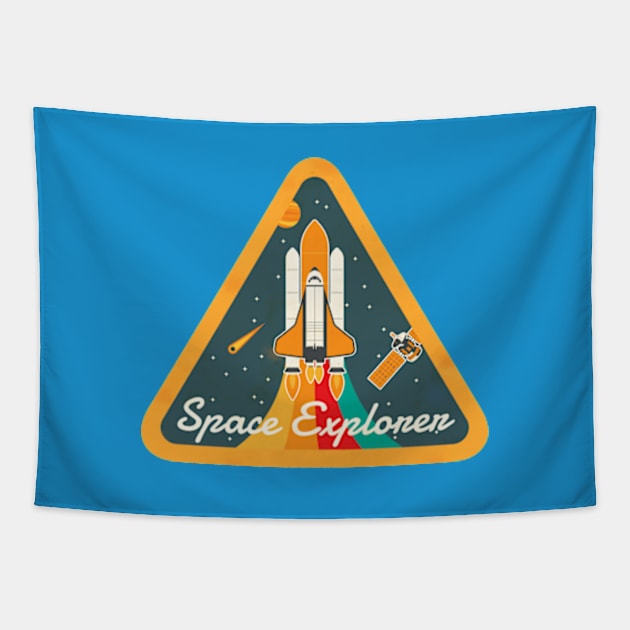 Space Explorer Tapestry by Plan8