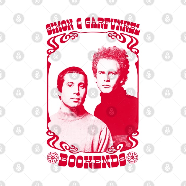 Simon & Garfunkel  /// Bookends /// Original Retro Fan Art Design by DankFutura