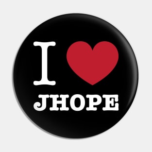 I love BTS Jhope Jung Hoseok typography Morcaworks Pin