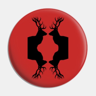 Stag Silhouette art Pin