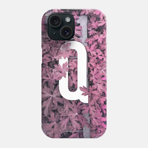 Alphabet Q art Phone case Phone Case by Yazdani Hashmi