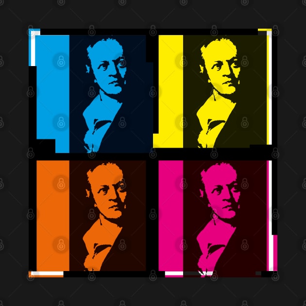 WILLIAM BLAKE - POET - Colourful, pop art style design by CliffordHayes