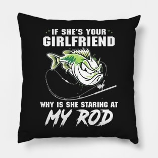 Staring At My Rod Pillow