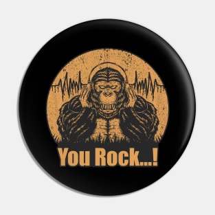 Bigfoot Retro Rock Pin