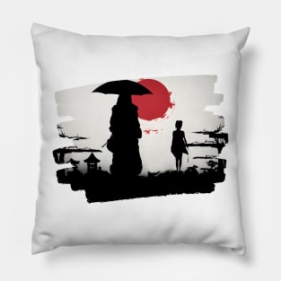 sunset japan Pillow