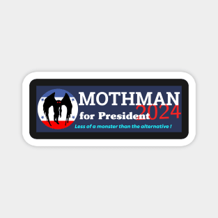 Mothman for President Funny 2024 Vinyl Bumper Sticker - Cryptids for President Magnet