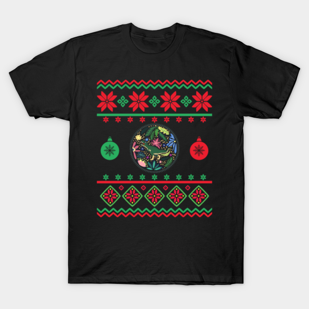 t-rex ugly christmas sweater - T Rex Ugly Christmas Sweater - T-Shirt