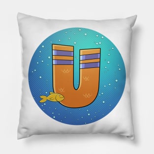 U is for underwater Pillow