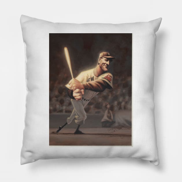 Lou Gehrig Pillow by JamesBennettArt