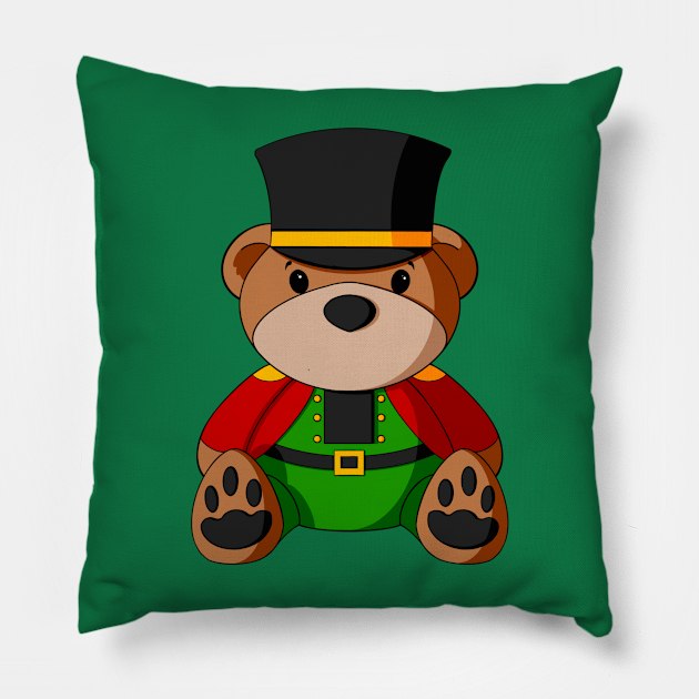 Nutcracker Teddy Bear Pillow by Alisha Ober Designs