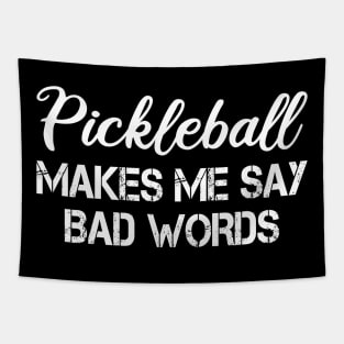 pickleball makes me say bad words Tapestry
