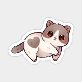 Heart Kitty Magnet