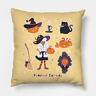 Pumpkin Carving Pillow