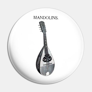 Medieval string instrument mandolins Pin