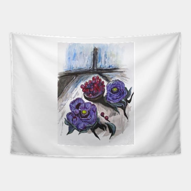 Lavender Enjoyment Tapestry by cjkell