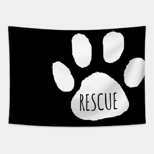 Rescue Dog dad mom woman gift funny cute canine owner Tapestry