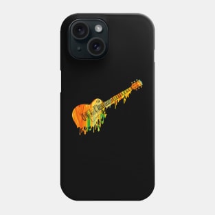 melting guitar graphic sublimation Phone Case