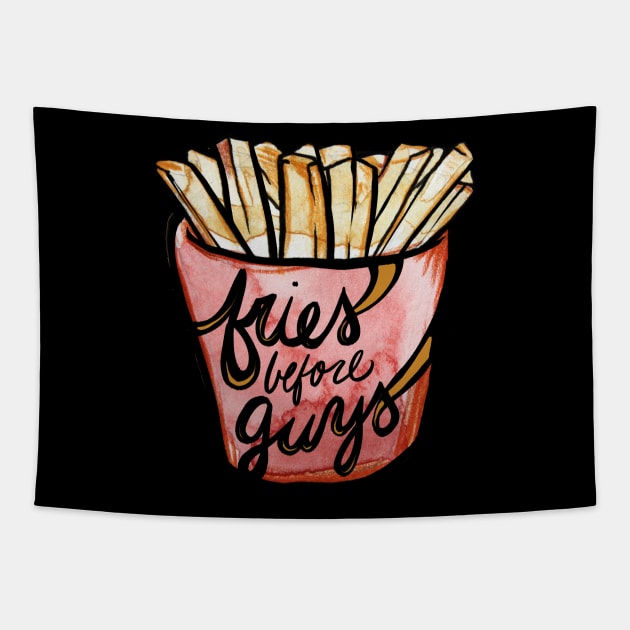 Fries before Guys Tapestry by bubbsnugg