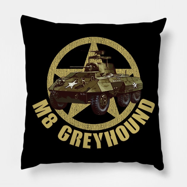 M8 Greyhound WW2 American Armored Car Pillow by F&L Design Co.