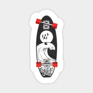 Surf skating Magnet