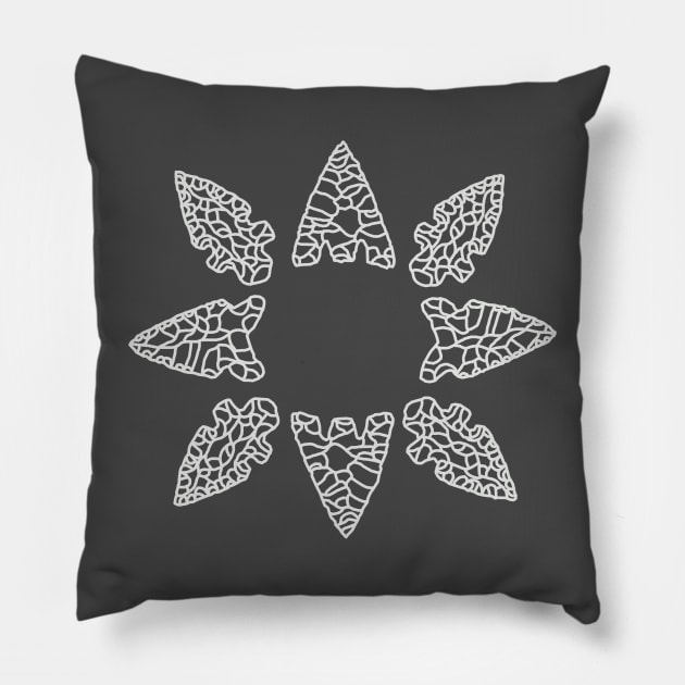 Circle of Projectiles Pillow by Trowel-Tales