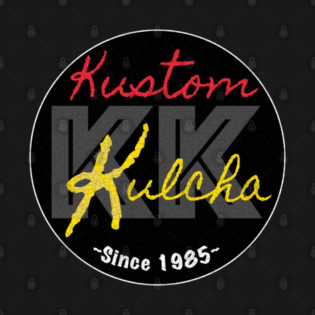 Vintage Kustom Kulcha logo by PopDawg Designs