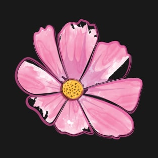 Little Pink Cosmos Flower T-Shirt