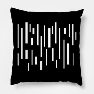 black geometric lines Pillow