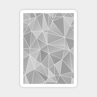 Geo Pattern (Silver Sand and White) Magnet