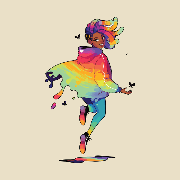 Raincoat rainbow by vouch wiry