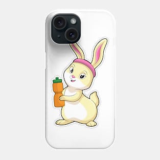 Bunny at Fitness with Drinking bottle Phone Case