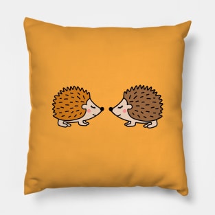 Cute little hedgehogs Pillow