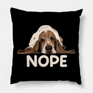 Snuggle Squad Hound NOPE Dog Tee Talk Triumph for Doggy Devotees Pillow