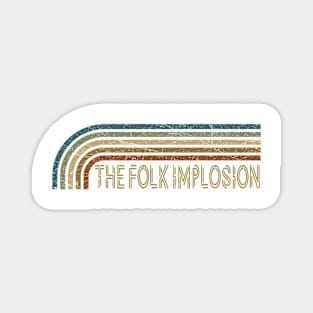 The Folk Implosion Retro Stripes Magnet