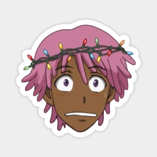 Neo Yokio Pink Christmas Magnet