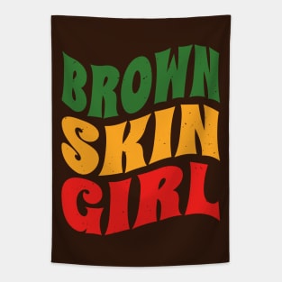 Brown Skin Girl Tapestry