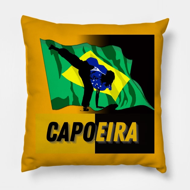 Capoeira Pillow by Next Graffics