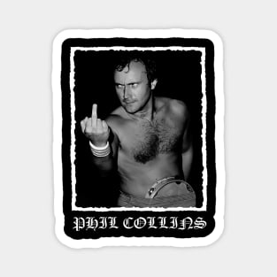 Retro Phil Collins Magnet