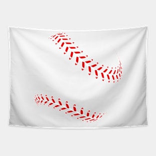 Baseball - Silhouette Ball Tapestry