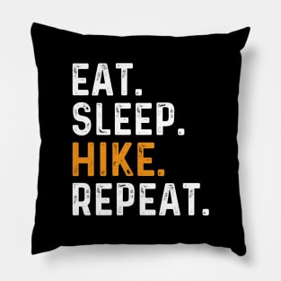 Eat Sleep Hike Repeat Pillow