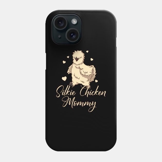 Silkie Chicken Mommy - Silkie Chicken Phone Case by Modern Medieval Design