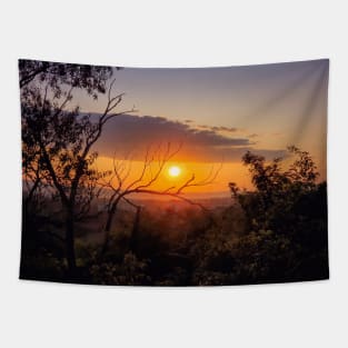 Vibrant sunset Tapestry